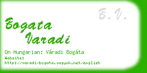 bogata varadi business card